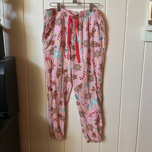 Old Navy Pink Festive Pajama Pants